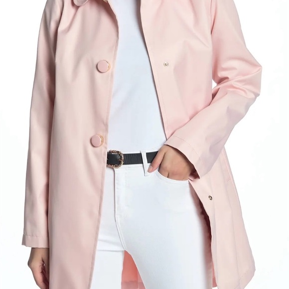 Kate Spade New York Anorak Rain Jacket Women’s Size XL Dusty Pink - Picture 1 of 11
